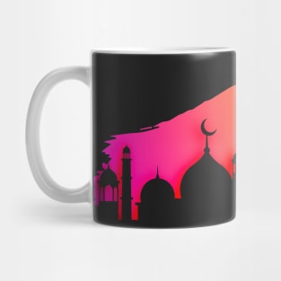 Cutout Mosque with Colorful Sky Mug